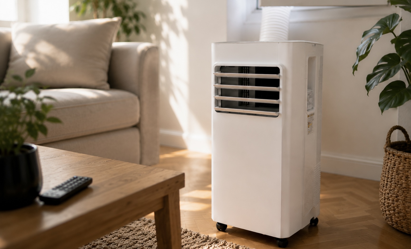 Climatiseur mobile Alsaclim installé dans un appartement à Strasbourg